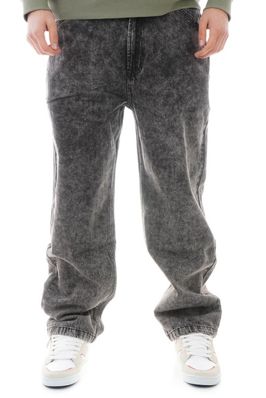 Kalhoty Spitfire - Big Head Fill Denim (black stone wash)