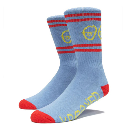 Ponožky Krooked - Eyes Emb (navy/magenta)