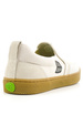 Boty Cariuma - Slip On Skate Pro Vintage White Suede and Canvas Black Logo
