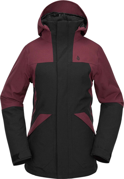 Dámská snowboardová bunda Volcom - Shelter 3D Stretch (vínová)