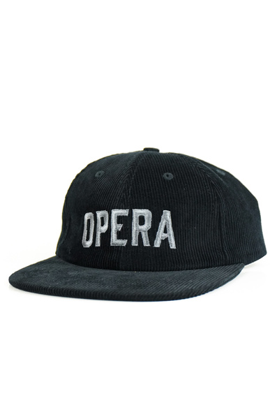 Baseballová čepice Opera - Manšestrová černá