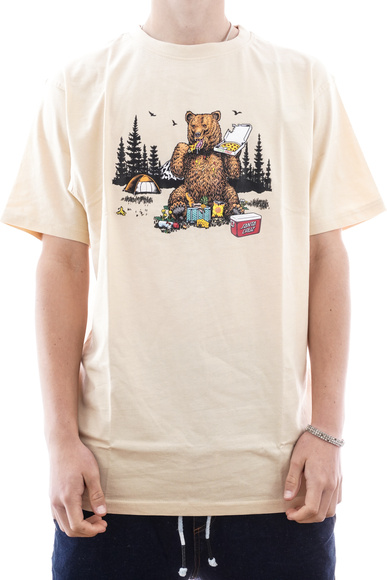 Tričko Santa Cruz - Braun Pizza Bear (blondwood)