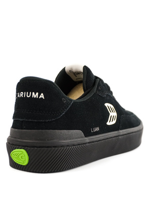 Boty Cariuma - Luan Pro All Black Suede Ivory Logo Sneaker