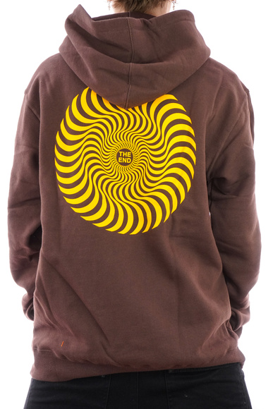 Mikina Spitfire - Classic Swirl (hnědá/zlatá)