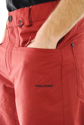 Snowboardové kalhoty Volcom - Carbon Burnt Red