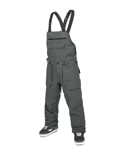 Snowboardové kalhoty Volcom - Roan BIB Overall (charcoal)