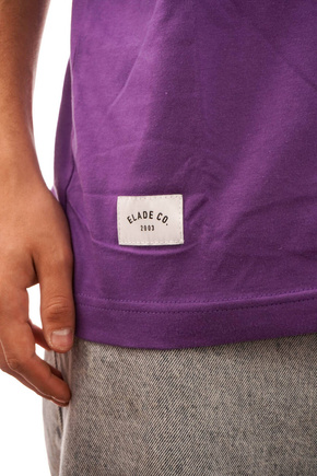 Tričko Elade - Icon mini logo 3D fialové