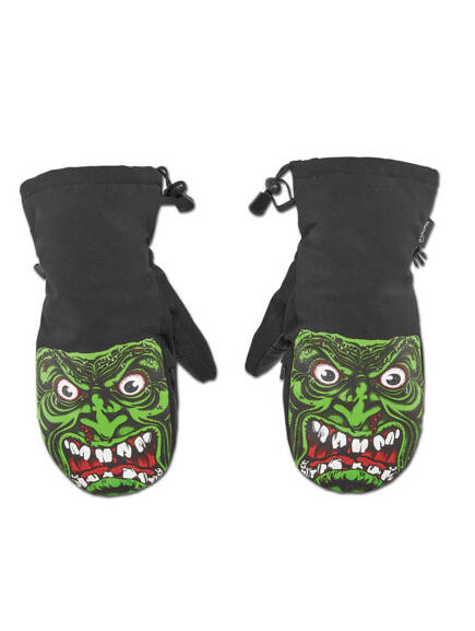 Snowboardové rukavice Thirty Two - Santa Cruz x Mitt (černá/zelená)