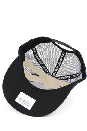 Snapback Santa Cruz - Classic Hand Mesh Back bílá/černá