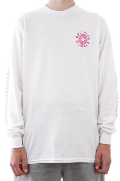 Spitfire Longsleeve - Multiswirl Classic '87 bílá