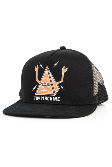 Baseballová čepice Toy Machine - Pyramid Mesh (černá)