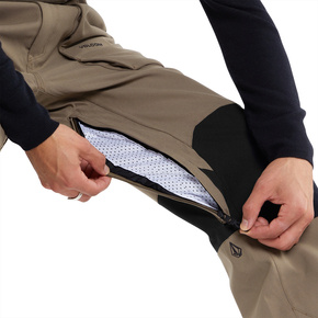 Snowboardové kalhoty Volcom - Roan BIB Overall (teak)