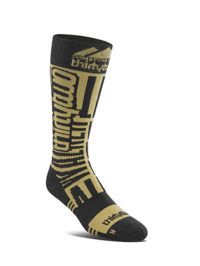 Thirty Two - Ponožky Signature Merino (hnědá/černá)