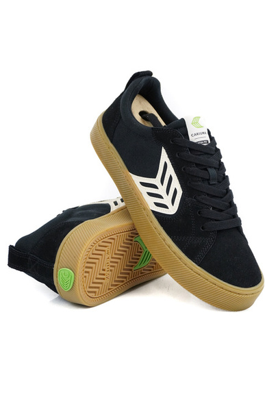 Boty Cariuma - Catiba Pro Skate (gumová černá/lososové logo)