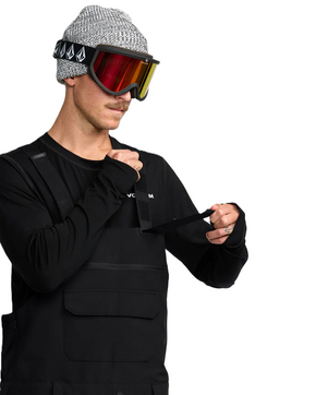 Snowboardové kalhoty Volcom - Roan BIB Overall (tmavě šedá)