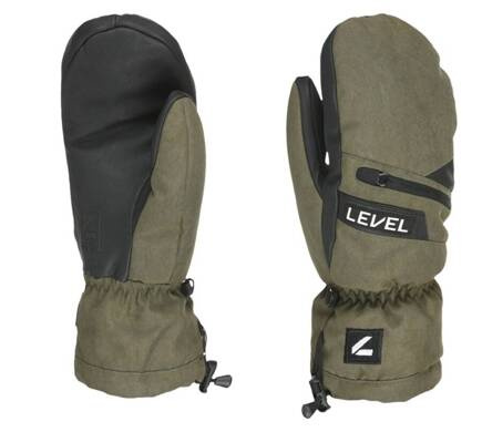 Snowboardové rukavice Level - Switchback Mitten Gore-Tex (olivově zelené)