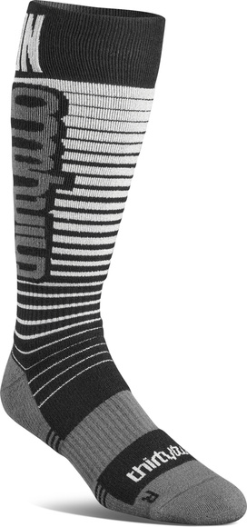 Thirty Two - Ponožky Signature Merino (černá/stříbrná)
