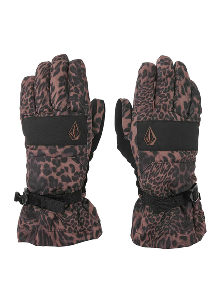 Dámské snowboardové rukavice Volcom - V.Snow Over (leopard)