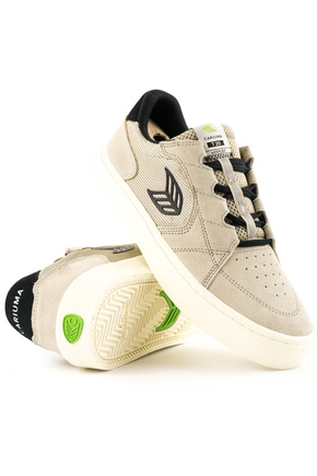 Boty Cariuma - T20 Pro Plaza Taupe Suede and Mesh Black Logo Sneaker