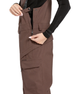 Dámské snowboardové kalhoty Volcom - Creston 3d Stretch bib overall (mahagon)