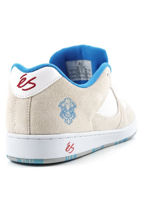 Boty éS - Accel Slim white/blue/red