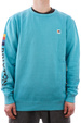 Mikina Brixton - Alton Crew (teal)