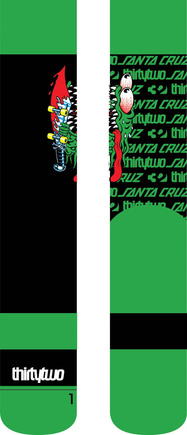 Dvaatřicet ponožek - Santa Cruze (zelené)