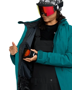 Dámská snowboardová bunda Volcom - Shelter 3D Stretch (lichen green)