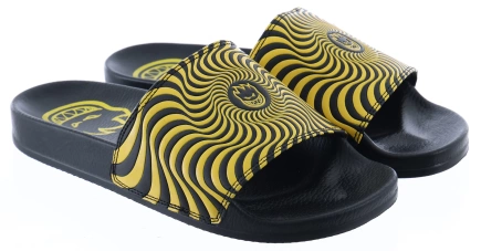 Žabky Spitfire - Bighead Swirl Slides (černá/žlutá)
