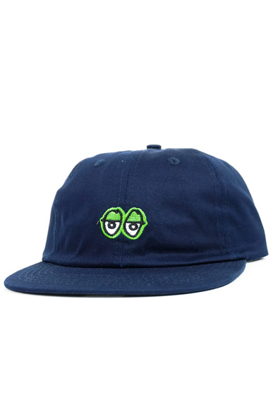 Kšiltovka Krooked - Eyes Strapback (navy grean)