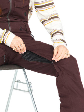 Dámské snowboardové kalhoty Volcom - WMN Swift Bib Overall black plum