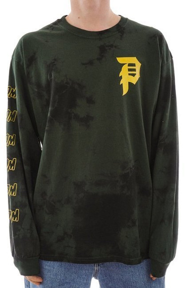 Primitive Longsleeve - Doom Washed (kravata/zelená)