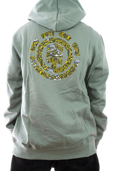 Element x Timber mikina s kapucí - Garden Tender (čínská zelená)