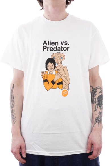 Tričko Skate Mental - Alien vs predator (bílé)