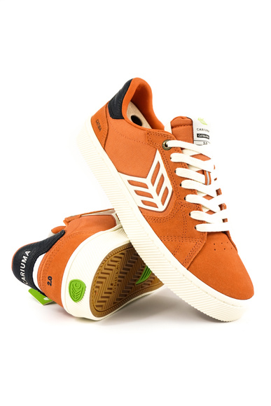 Boty Cariuma - Catiba Pro 2.0 Burnt Orange Suede and Cordura Ivory Logo Navy Sneaker