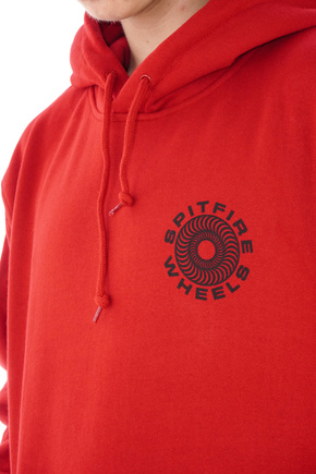 Mikina Spitfire - Classic 87 Swirl Fill červená/černá