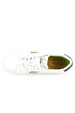 Boty Cariuma - SALVAS White Leather Green Logo and Black Sneaker 