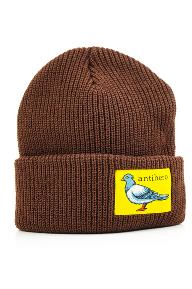 Kšiltovka Anti Hero - Lil Pigeon Label (hnědá/žlutá)