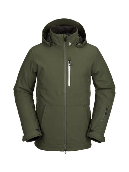 Snowboardová bunda Volcom - Deadly Stones Insulated (sytě zelená)