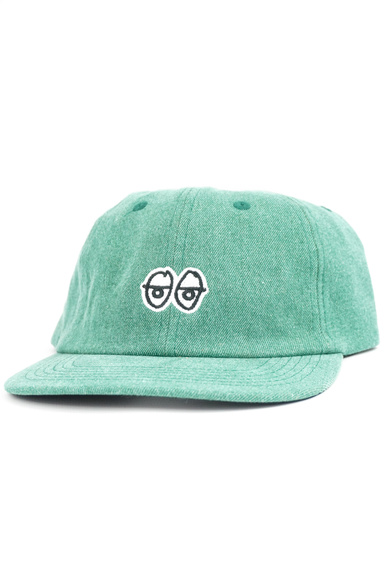 Kšiltovka Krooked - Eyes Strapback (zelená džínovina)