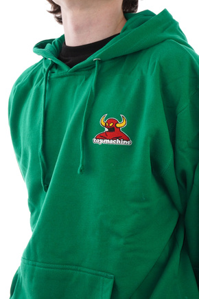 Mikina Toy Machine - Monster Embroidered (kelly)
