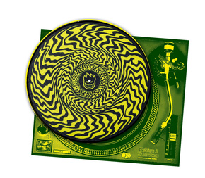 Podložka pod gramofon Spitfire - Sliptmat Classic Swirl (žlutá/černá)