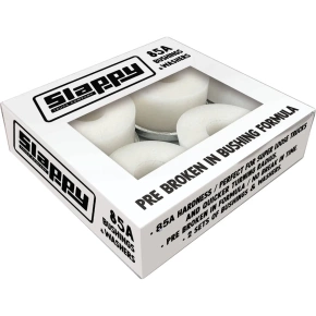 Gumičky Slappy Trucks - Pouzdra 85A Soft (bílá/bílá)