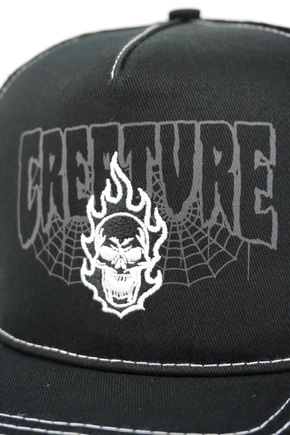 Baseballová čepice Creature - Bonehead 2 Relic Mesh Trucker (černá) 