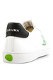 Boty Cariuma - SALVAS White Leather Green Logo and Black Sneaker 