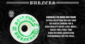 Kola Spitfire - 99du Burners Bighead 51mm (zelená)