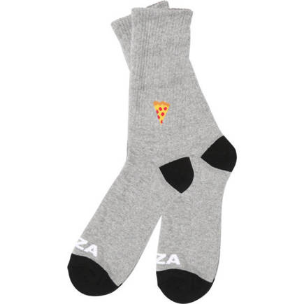 Ponožky na pizzu - Emoji (šedé)