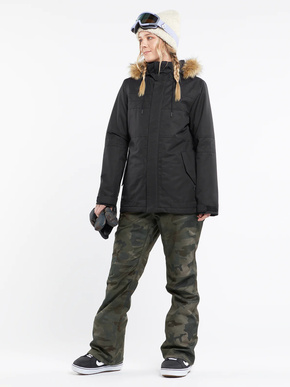 Dámské snowboardové kalhoty Volcom - Swift Bib Overall (cloudwash camo)