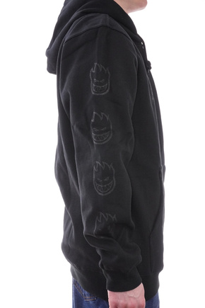 Mikina Spitfire - Old E Emb HD (černá/černá)