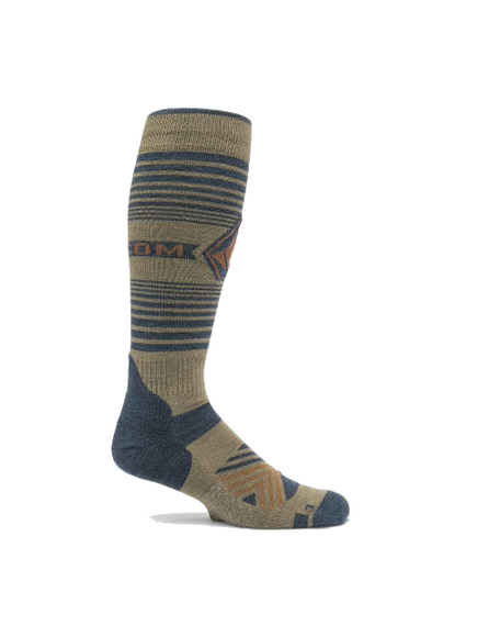 Ponožky Volcom - Horizon Wool Bend OTC (kaštanově hnědé)